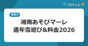 湘南あそびマーレの料金2026|365日雪遊びの屋内遊園地