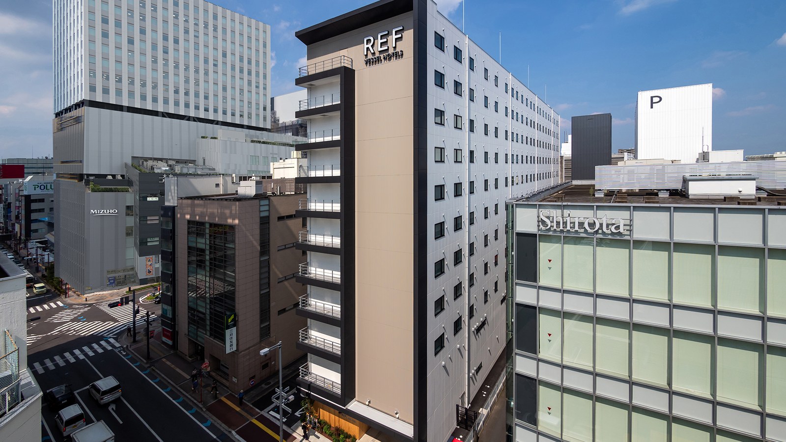 レフ大宮　ｂｙ　ベッセルホテルズ｜ＲＥＦ大宮｜サウナ付大浴場（大宮駅東口）の外観