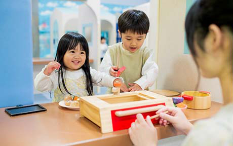 ハピピランド港北ルララのおままごとコーナー