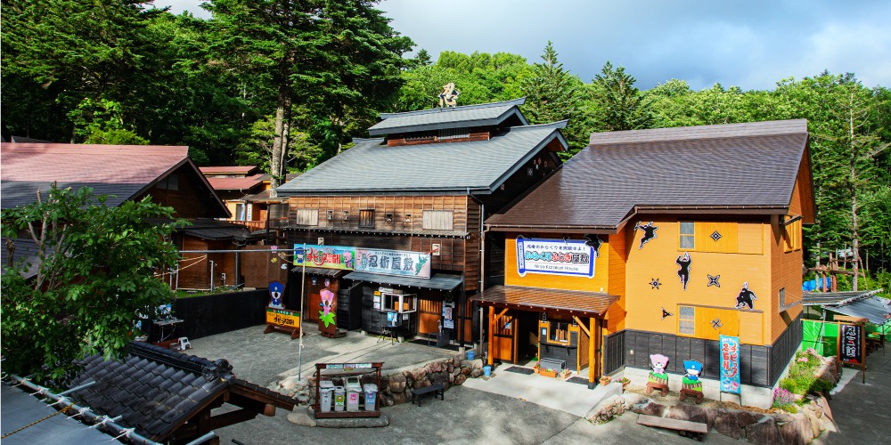 忍術屋敷と忍びからくりふしぎ屋敷の建物